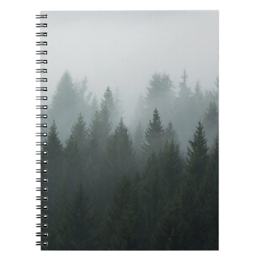 Carnet Misty Mountain Forest Brouillard d'automne (Devant)