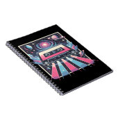 Carnet Mixtape cosmique rétro - Cassette Synthwave dans l (Côté Droit)