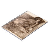 Carnet Mme Jane Morris Reclining sur un sofa (Côté gauche)