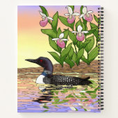 Carnet MN State Bird Flower Loon Lady Slipper (Dos)