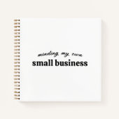 Carnet M'occuper de mes propres affaires de petit entrepr (Devant)