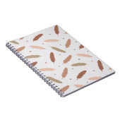 Carnet Mocha Mousse Feathers Spiral Notebook (Côté Droit)