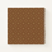 Carnet Mocha | Tournesol Zinnia Doré (Dos)