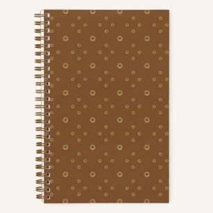 Carnet Mocha Tournesol Zinnia doré