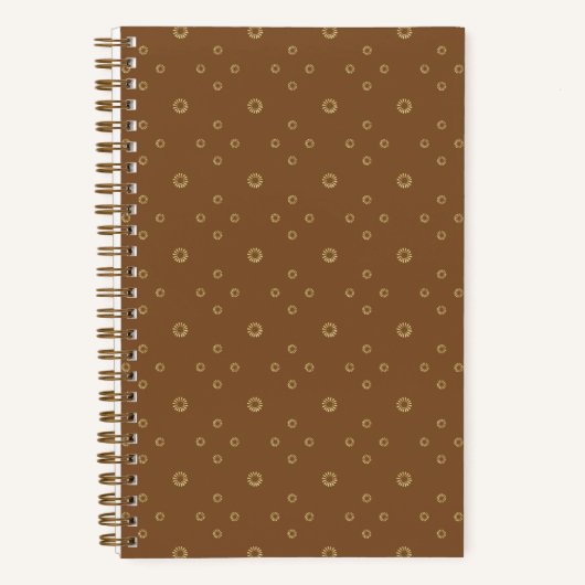 Carnet Mocha | Tournesol Zinnia doré (Recto)
