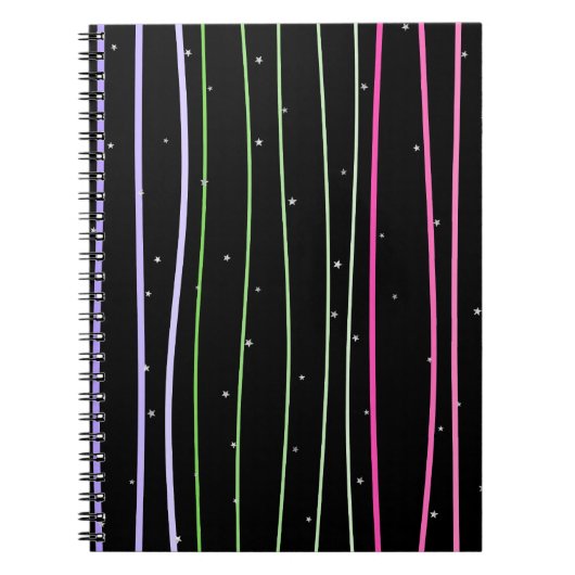Carnet Mochila con estrellas con líneas onduladas (Devant)
