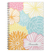 Carnet Mod coloré floral (Devant)