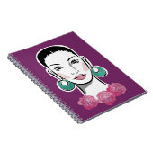 Carnet Mod Fleur 1960s Femme (Côté Droit)