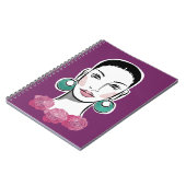 Carnet Mod Fleur 1960s Femme (Côté gauche)