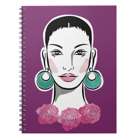 Carnet Mod Fleur 1960s Femme (Devant)