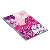 Carnet Mod rose et pourpre floral (Côté Droit)