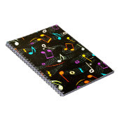 Carnet Mode à thème musical Design d'impression (Côté Droit)