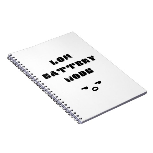 Carnet Mode Batterie basse Conception de devis ennuyeux (Côté Droit)