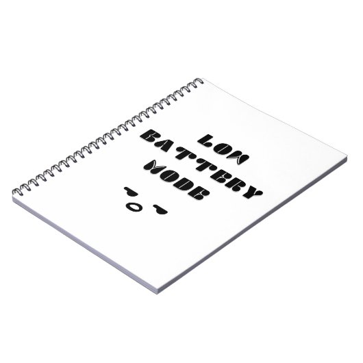 Carnet Mode Batterie basse Conception de devis ennuyeux (Côté gauche)