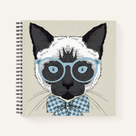 Carnet Mode Chat Siamese Smart (Devant)