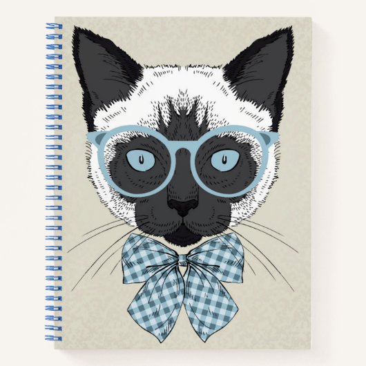 Carnet Mode Chat Siamese Smart (Devant)