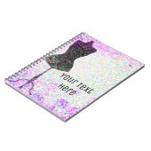 Carnet Mode Confetti Mannequin Moderne Personnalisé (Côté gauche)