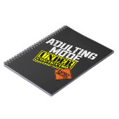 Carnet Mode d'Adulte en construction un amusant Adulte (Côté gauche)