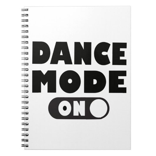 Carnet Mode Danse Sur La Citation Dansante Amusante (Devant)