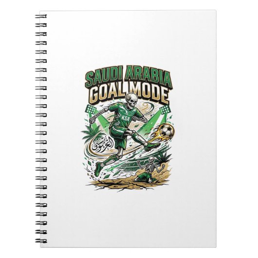 Carnet Mode de but de l'Arabie Saoudite Skeleton Striker (Devant)