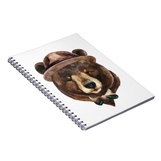 Carnet Mode d'ours d'aquarelle (Côté Droit)