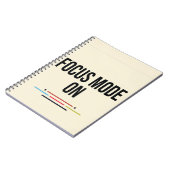 Carnet Mode Focus activé. (Côté gauche)