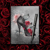 Carnet Mode gothique Spike Stiletto et Red Rose Splash