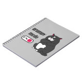Carnet Mode grumeux sur drôle de gros chat (Côté gauche)