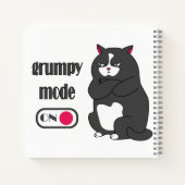 Carnet Mode grumeux sur drôle de gros chat (Dos)