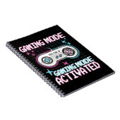 Carnet Mode Jeu Activé Retro Pixel Gamer Design (Côté Droit)