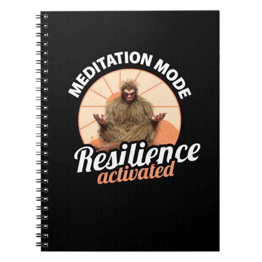 Carnet Mode Méditation Bigfoot Résilience Activée (Devant)