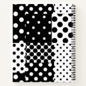 Carnet Mode noir blanc à pois Style Design (Dos)