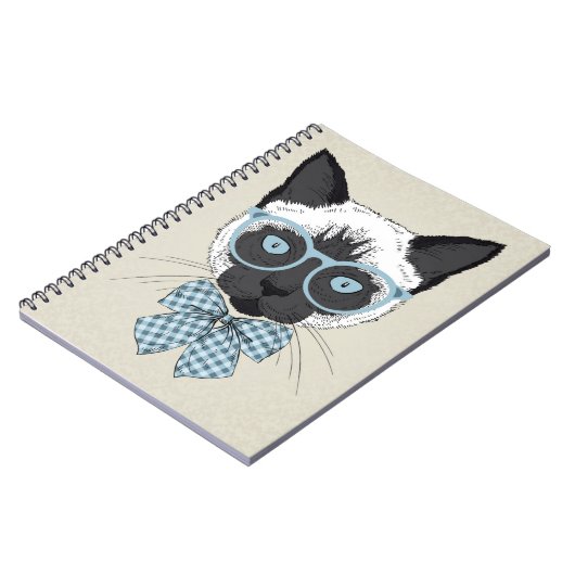 Carnet Mode Smart de chat siamois (Côté gauche)