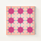 Carnet Mode tendance Fuchsia Turquoise (Dos)