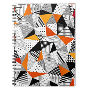 Carnet Mode triangulaire : Élégance Polygonale Vintage.