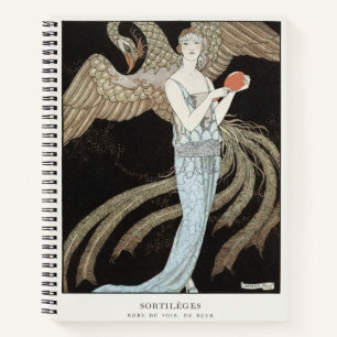 Carnet Mode Vintage Art Déco Années 1920 Flapper Phoenix
