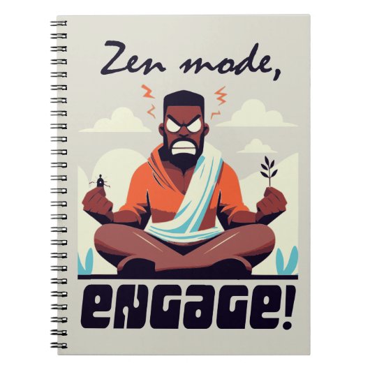 Carnet Mode zen, engagez-vous ! ⚡ Adulte est un Glitch (Devant)
