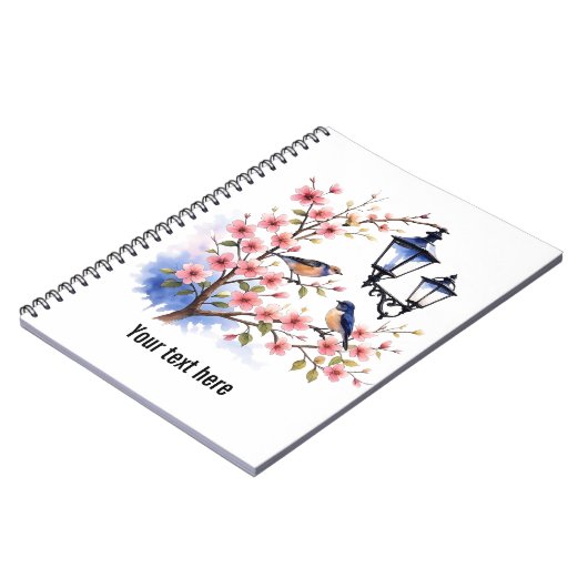 Carnet Modèle Cherry Blossoms (Côté gauche)