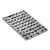 Carnet Modèle Chevron noir et gris Zebra (Côté Droit)