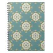 Carnet Modèle Damas avec éléments abstraits (Devant)