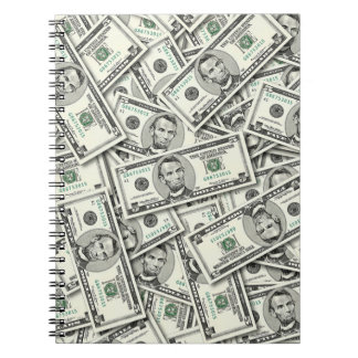 Carnet Modèle de billet de 5 dollars