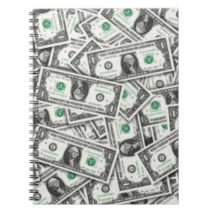 Carnet Modèle de billet d'un dollar