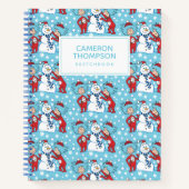 Carnet Modèle de bonhomme de neige Thing One Thing Two (Devant)