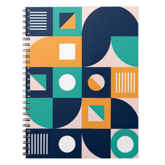 Carnet modèle de composition de couleur géométrique avec  (Devant)