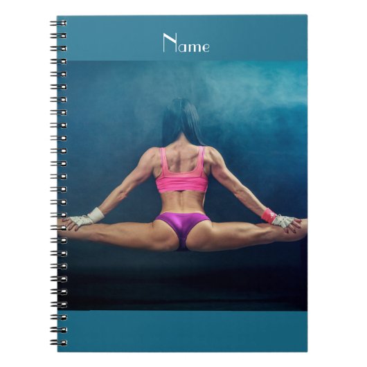 Carnet Modèle de condition physique féminine Split Thunde (Devant)