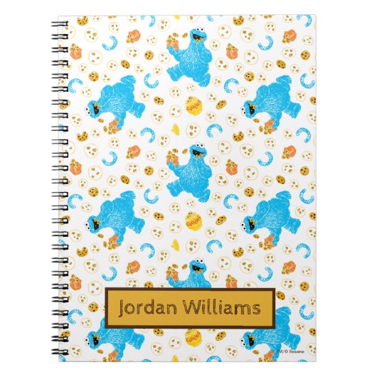 Carnet Modèle de cookie monstre crayon Cookie Pattern (Devant)