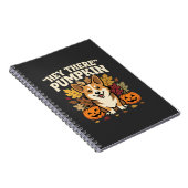 Carnet Modèle de Corgi Halloween Hey There Pumpkin (Côté Droit)