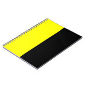 Carnet Modèle de couleurs noir et jaune de fente (Côté gauche)