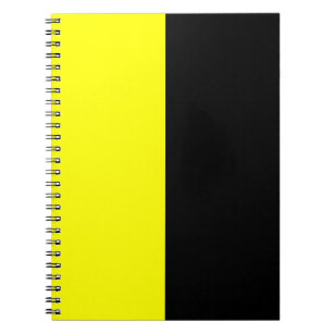Carnet Modèle de couleurs noir et jaune de fente