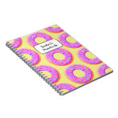 Carnet Modèle de dessin de beignet avec des paillettes (Côté Droit)